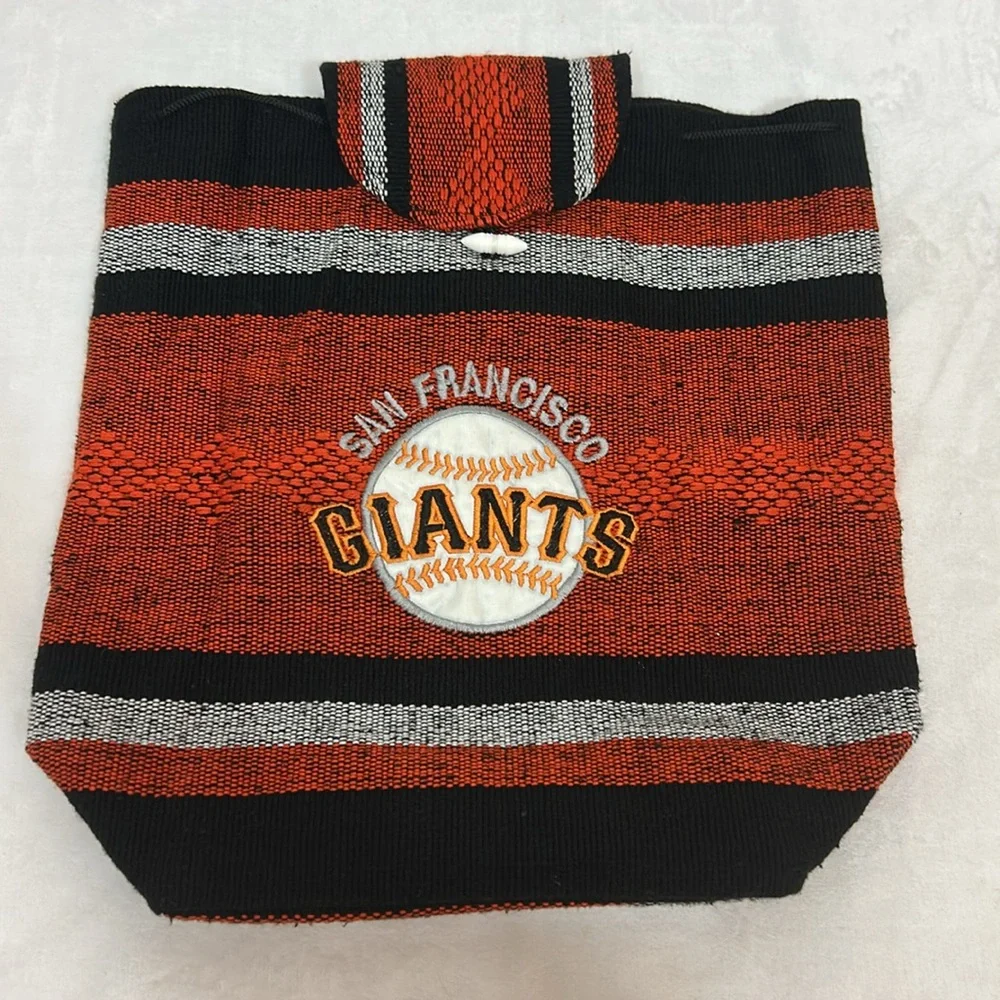 Red & Black Knit Backpack